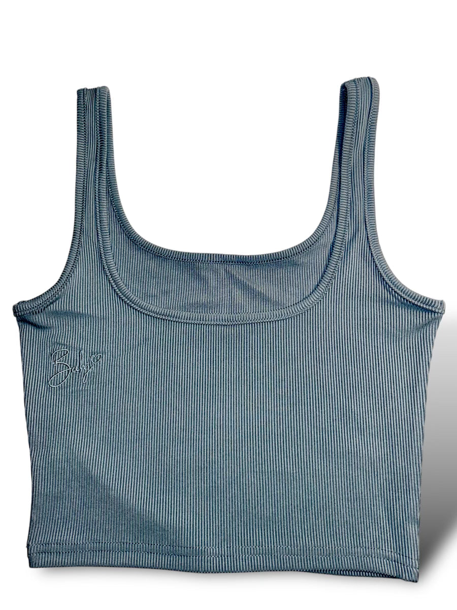 Bahj Ribbed Set (Grey-Blue)